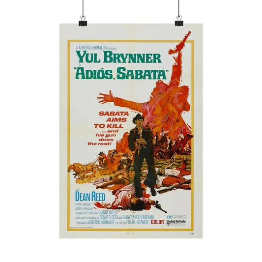 ADIOS SABATA 1970 - Paper Movie Poster 12″ x 18″ Matte - The Sticker Space