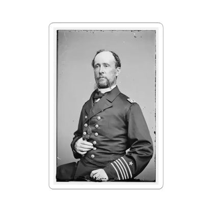Adm. Rodgers 001 (U.S. Civil War) STICKER Vinyl Kiss-Cut Decal 4 Inch White - The Sticker Space