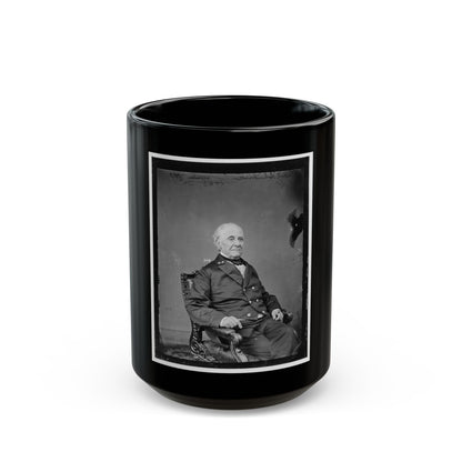 Adm. Shubrick, U.S.N. (U.S. Civil War) Black Coffee Mug-15oz-The Sticker Space