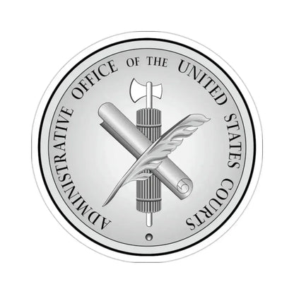 Administrative Office of the United States Courts STICKER Vinyl Die-Cut Decal 2 Inch - The Sticker Space