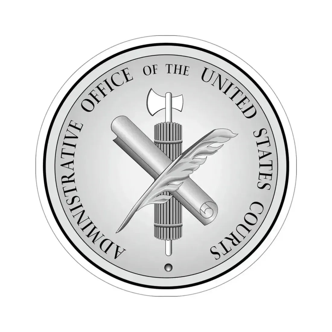 Administrative Office of the United States Courts STICKER Vinyl Die-Cut Decal 4 Inch - The Sticker Space