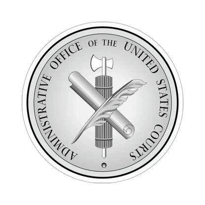 Administrative Office of the United States Courts STICKER Vinyl Die-Cut Decal 4 Inch - The Sticker Space
