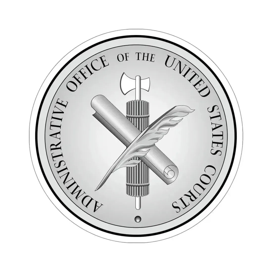 Administrative Office of the United States Courts STICKER Vinyl Die-Cut Decal 5 Inch - The Sticker Space