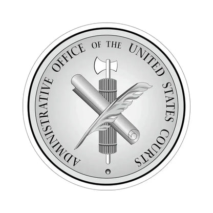 Administrative Office of the United States Courts STICKER Vinyl Die-Cut Decal 6 Inch - The Sticker Space