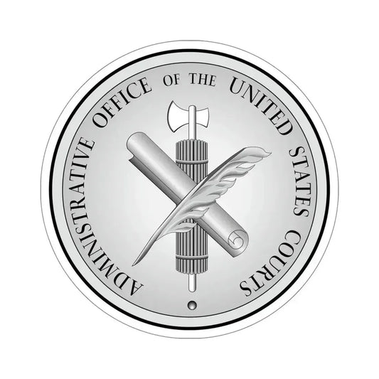 Administrative Office of the United States Courts STICKER Vinyl Die-Cut Decal 6 Inch - The Sticker Space