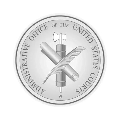 Administrative Office of the United States Courts - STICKER Vinyl Kiss-Cut Decal 2 Inch Transparent - The Sticker Space