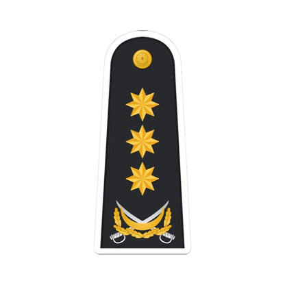 Admiral AzHDQ (Azerbaijan) (Military Rank) STICKER Vinyl Kiss-Cut Decal 3 Inch White - The Sticker Space