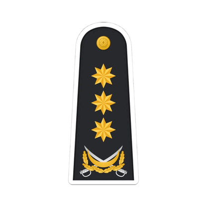Admiral AzHDQ (Azerbaijan) (Military Rank) STICKER Vinyl Kiss-Cut Decal 4 Inch White - The Sticker Space