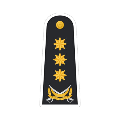 Admiral AzHDQ (Azerbaijan) (Military Rank) STICKER Vinyl Kiss-Cut Decal 6 Inch White - The Sticker Space