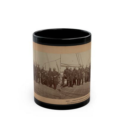 Admiral Dahlgren And Staff On The  Pawnee (U.S. Civil War) Black Coffee Mug