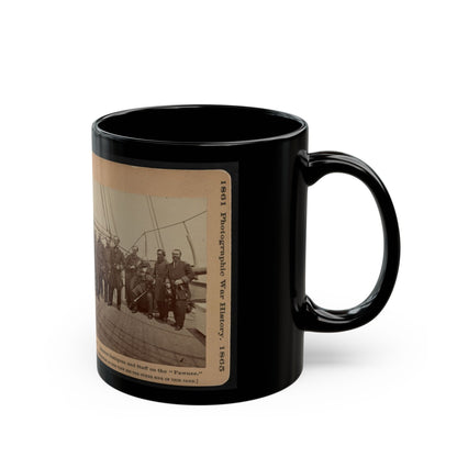 Admiral Dahlgren And Staff On The  Pawnee (U.S. Civil War) Black Coffee Mug