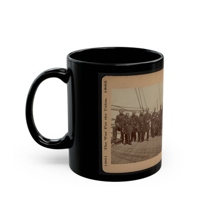 Admiral Dahlgren And Staff On The  Pawnee (U.S. Civil War) Black Coffee Mug