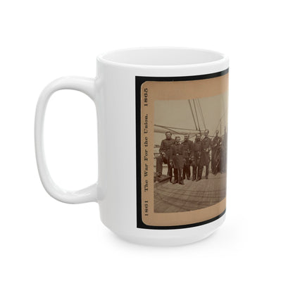 Admiral Dahlgren And Staff On The  Pawnee (U.S. Civil War) White Coffee Mug