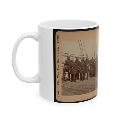 Admiral Dahlgren And Staff On The  Pawnee (U.S. Civil War) White Coffee Mug