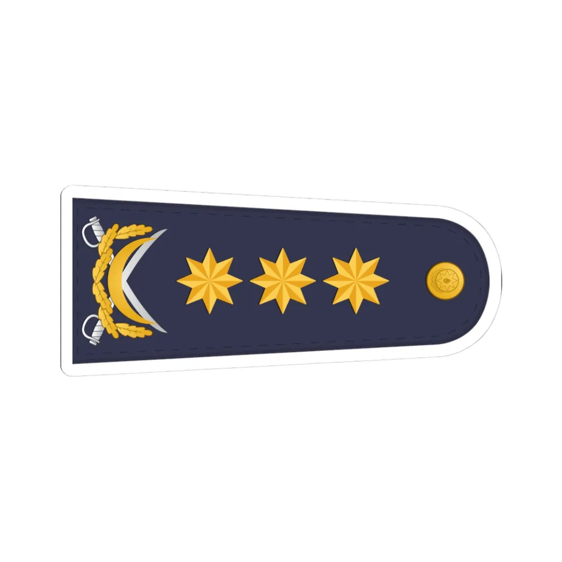Admiral DSX (Azerbaijan) (Military Rank) STICKER Vinyl Kiss-Cut Decal 3 Inch White - The Sticker Space