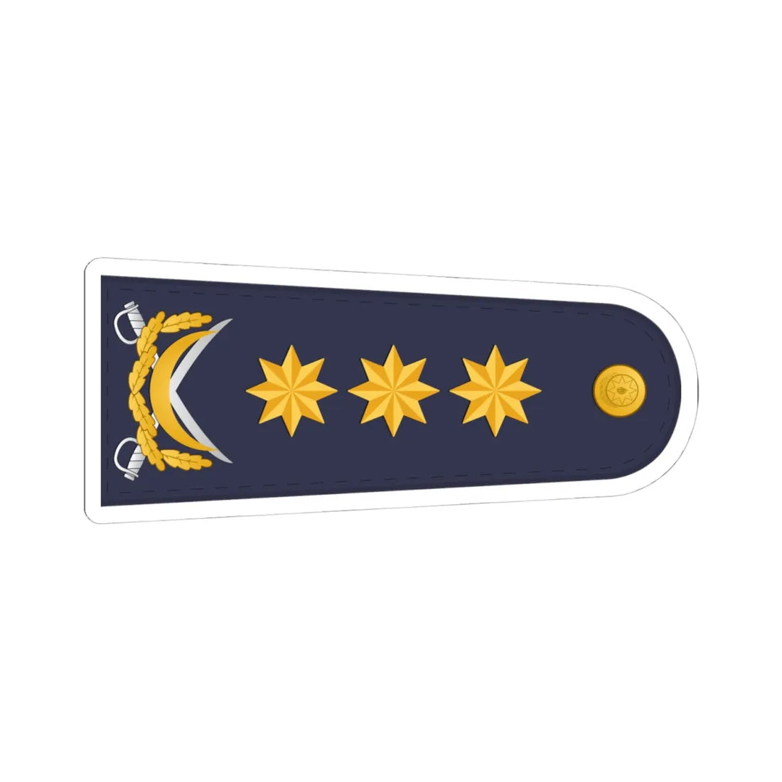 Admiral DSX (Azerbaijan) (Military Rank) STICKER Vinyl Kiss-Cut Decal 4 Inch White - The Sticker Space