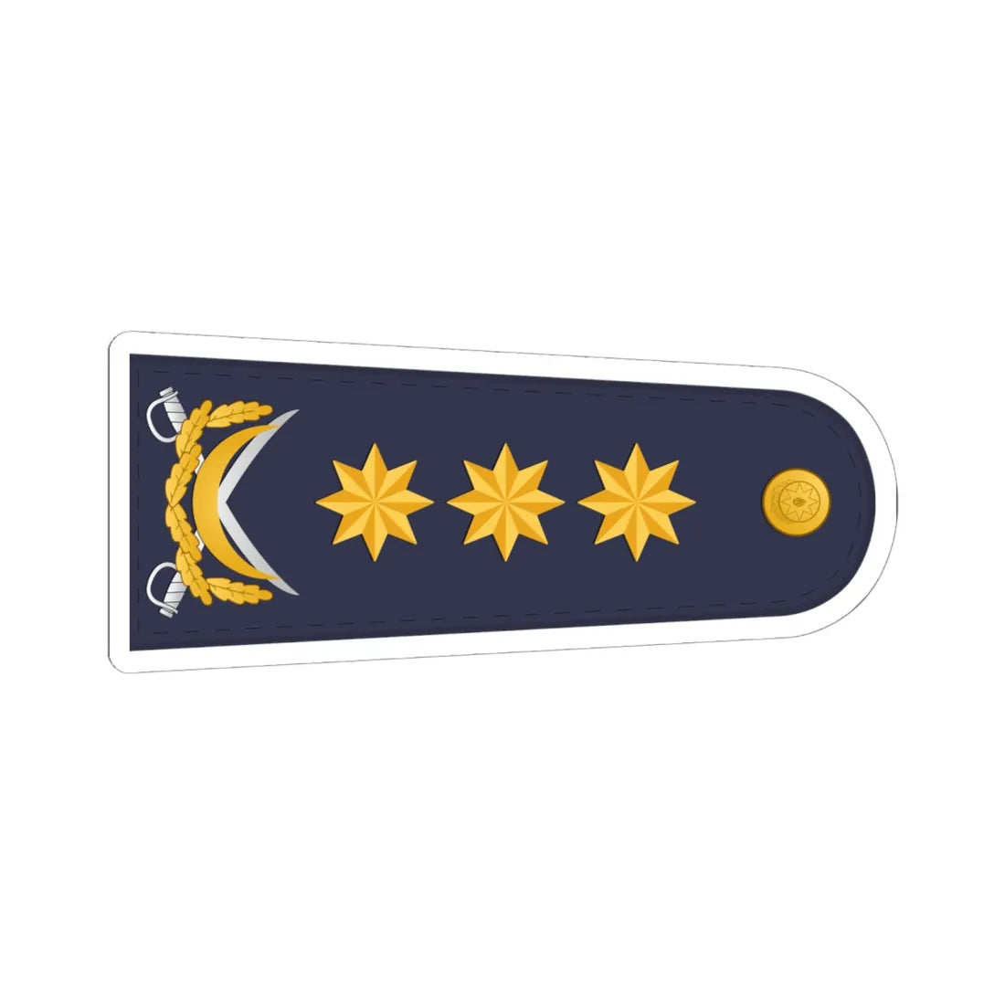 Admiral DSX (Azerbaijan) (Military Rank) STICKER Vinyl Kiss-Cut Decal 6 Inch White - The Sticker Space