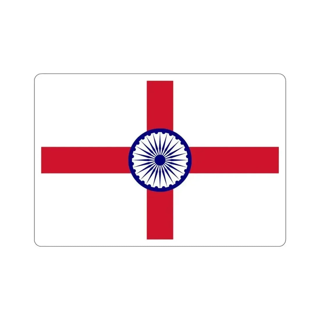 Admiral Ensign Indian Navy (India) STICKER Vinyl Die-Cut Decal 4 Inch - The Sticker Space