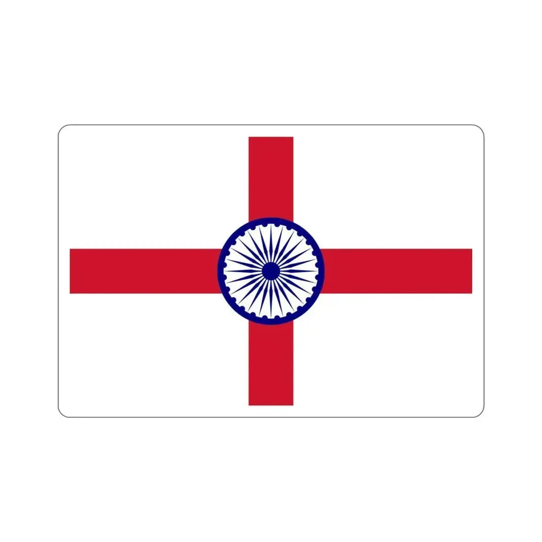 Admiral Ensign Indian Navy (India) STICKER Vinyl Die-Cut Decal 4 Inch - The Sticker Space