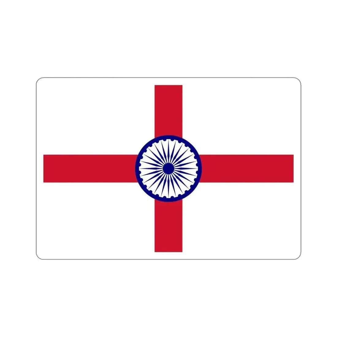 Admiral Ensign Indian Navy (India) STICKER Vinyl Die-Cut Decal 6 Inch - The Sticker Space