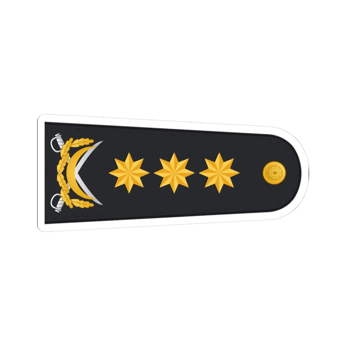 Admiral HDQ (Azerbaijan) (Military Rank) STICKER Vinyl Kiss-Cut Decal 3 Inch White - The Sticker Space