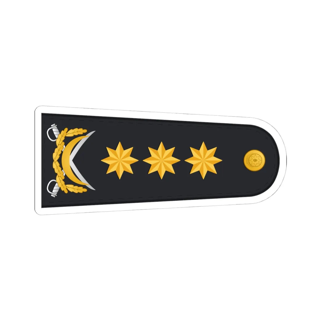 Admiral HDQ (Azerbaijan) (Military Rank) STICKER Vinyl Kiss-Cut Decal 4 Inch White - The Sticker Space