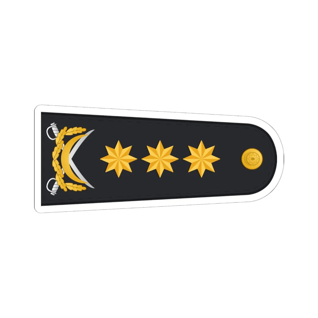 Admiral HDQ (Azerbaijan) (Military Rank) STICKER Vinyl Kiss-Cut Decal 6 Inch White - The Sticker Space