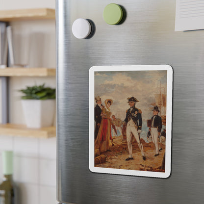 Admiral Nelson (Magazine Illustration) Refrigerator Magnet-The Sticker Space