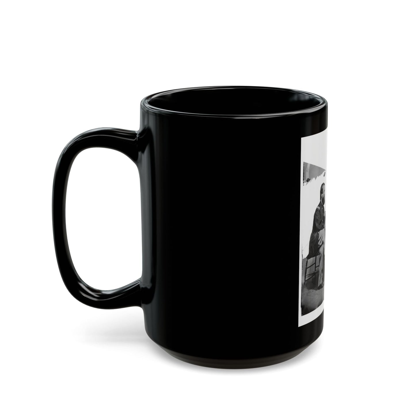 Admiral Porter And General Meade. (U.S. Civil War) Black Coffee Mug-The Sticker Space