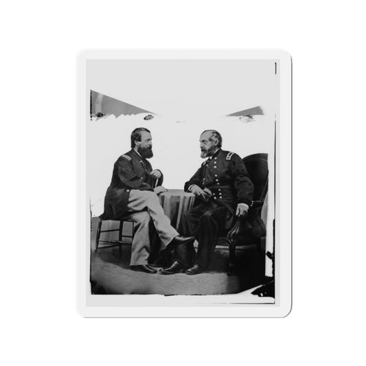 Admiral Porter And General Meade. (U.S. Civil War) Refrigerator Magnet-2" x 2"-The Sticker Space