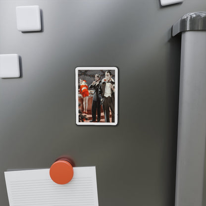 Admiring the Bellhop, Argosy pulp magazine story illustration (Magazine Illustration) Refrigerator Magnet-The Sticker Space