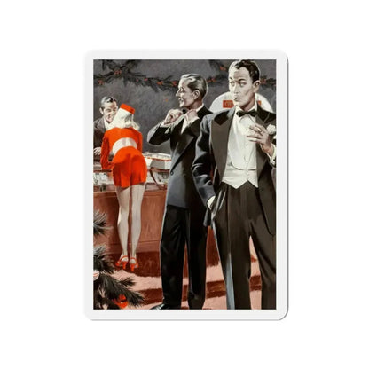 Admiring the Bellhop, Argosy pulp magazine story illustration (Magazine Illustration) Refrigerator Magnet - The Sticker Space