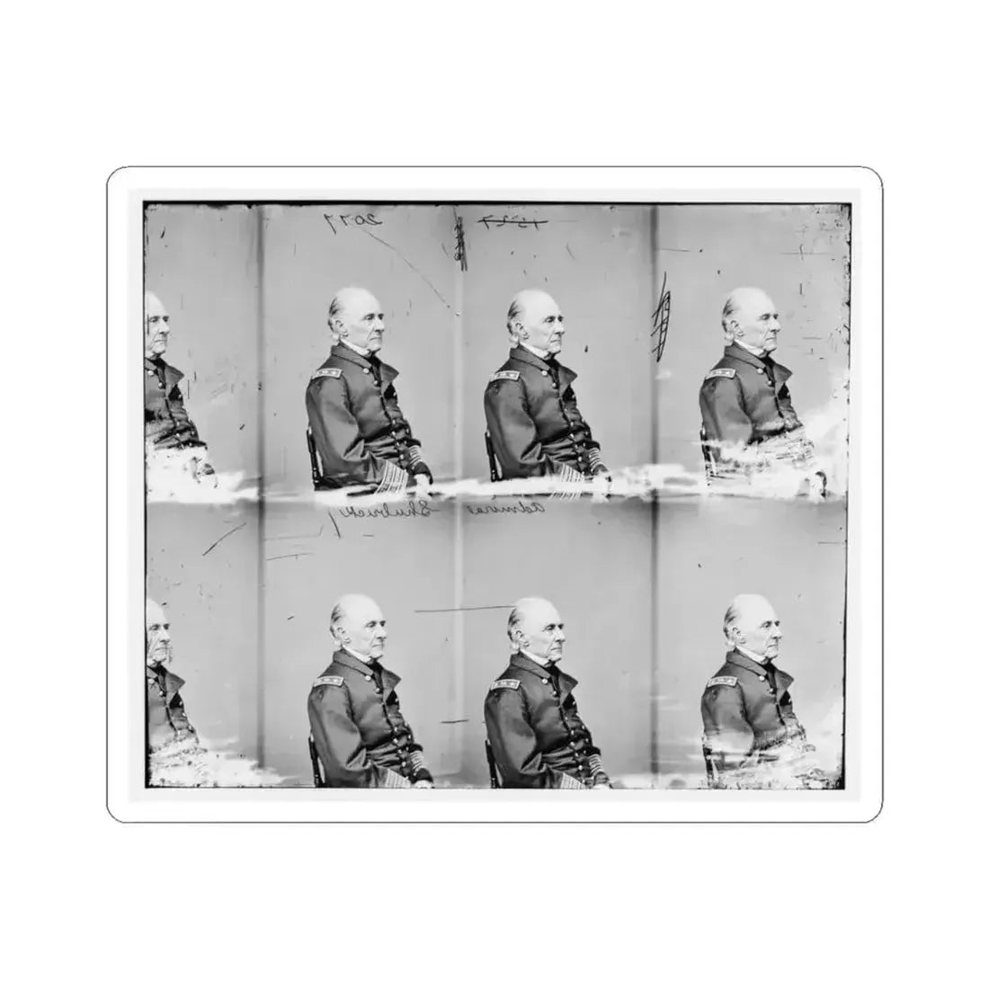 Adml. Shubrick, U.S.N. (U.S. Civil War) STICKER Vinyl Kiss-Cut Decal 3 Inch White - The Sticker Space