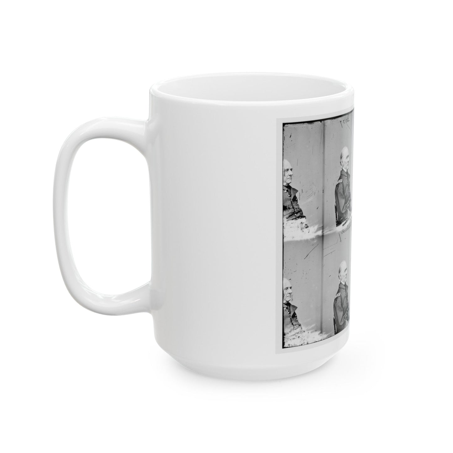 Adml. Shubrick, U.S.N. (U.S. Civil War) White Coffee Mug-The Sticker Space