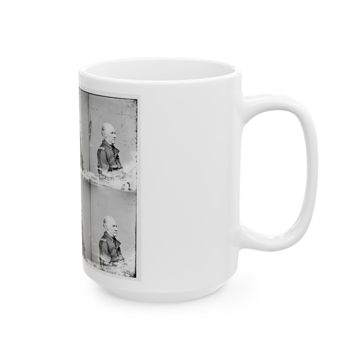 Adml. Shubrick, U.S.N. (U.S. Civil War) White Coffee Mug-The Sticker Space