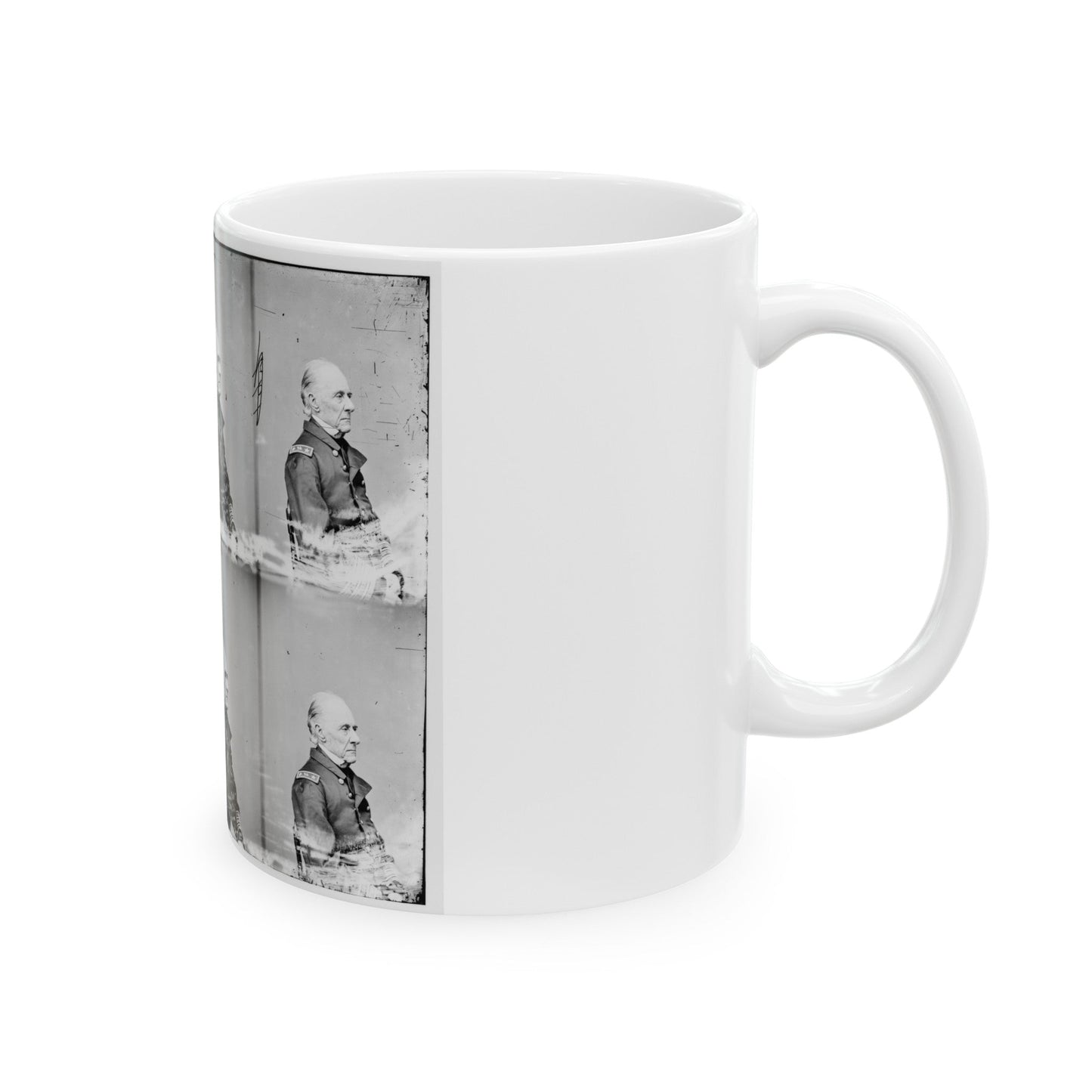 Adml. Shubrick, U.S.N. (U.S. Civil War) White Coffee Mug-The Sticker Space