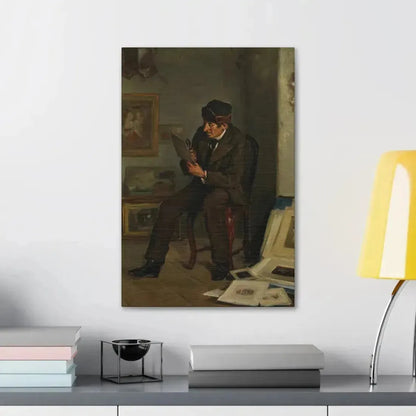 Adolf von Becker (1831-1909) The Art Expert - Canvas Wall Art - The Sticker Space