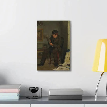 Adolf von Becker (1831-1909) The Art Expert - Canvas Wall Art - The Sticker Space