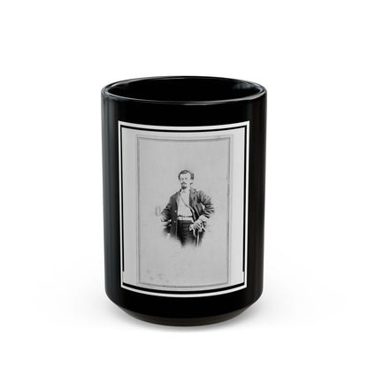 Adolph Metzner, Union Officer In The 32nd Indiana Regiment, Full-Length Portrait, Standing, Facing Front (U.S. Civil War) Black Coffee Mug