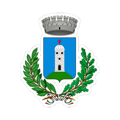 Adrara San Rocco-Stemma (Italy) (Coat of Arms) STICKER Vinyl Kiss-Cut Decal 4 Inch White - The Sticker Space