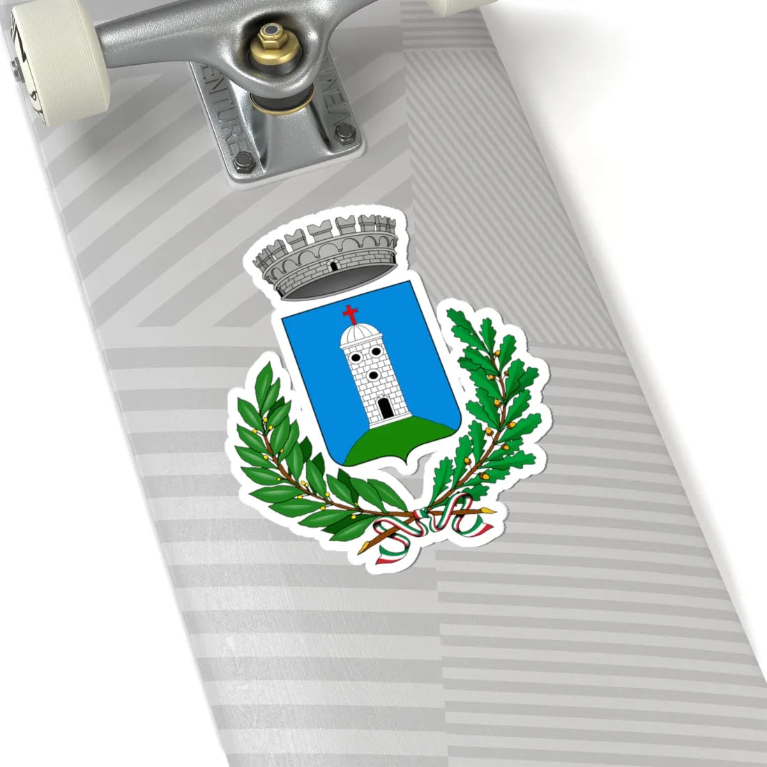 Adrara San Rocco-Stemma (Italy) (Coat of Arms) STICKER Vinyl Kiss-Cut Decal - The Sticker Space