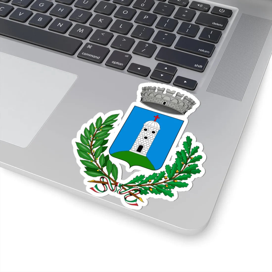 Adrara San Rocco-Stemma (Italy) (Coat of Arms) STICKER Vinyl Kiss-Cut Decal - The Sticker Space