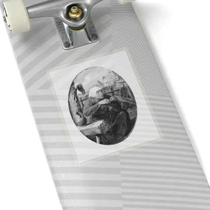 SKU:TSS-STICK-DRNBRW-6X6-1N0AP Sizes:6" × 6" Types:Transparent
