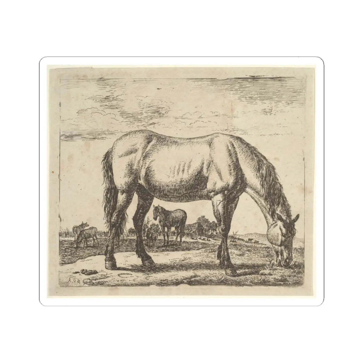 SKU:TSS-STICK-DRNVN-6X6-4 Sizes:6" × 6" Types:White