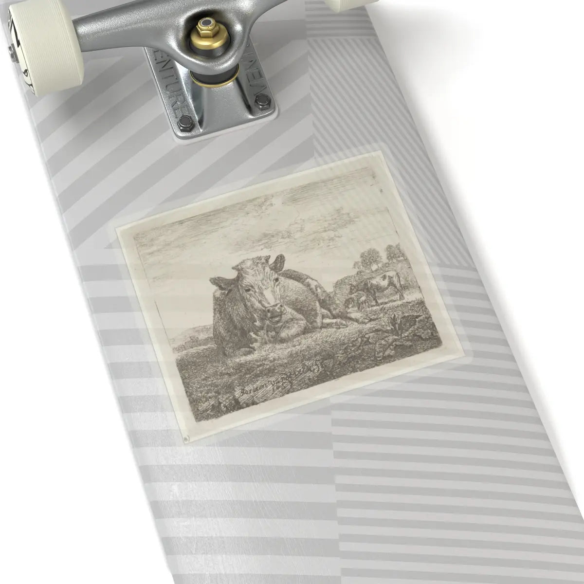 SKU:TSS-STICK-DRNVN-6X6-13RYL Sizes:6" × 6" Types:Transparent