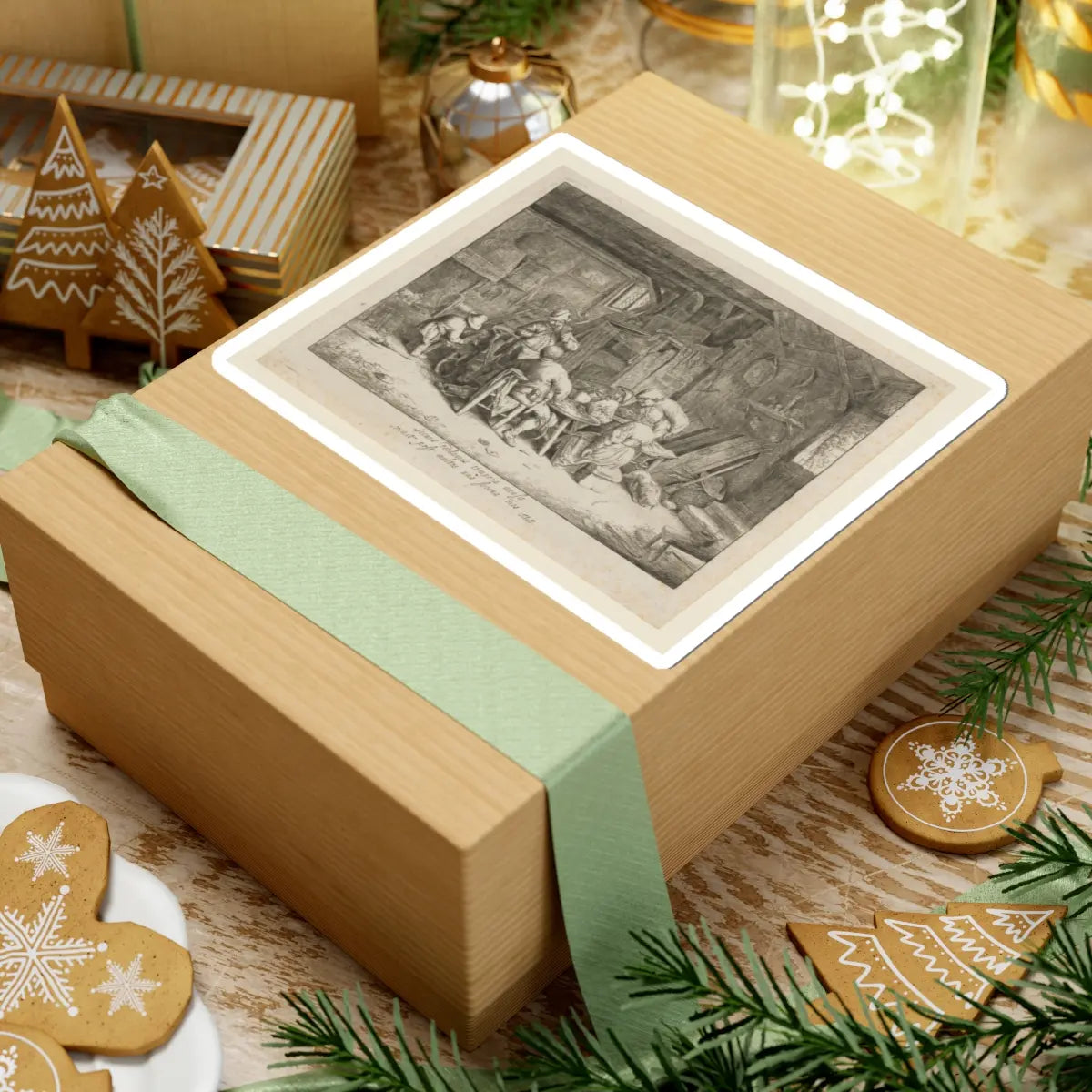 SKU:TSS-STICK-DRNVN-6X6-15 Sizes:6" × 6" Types:White