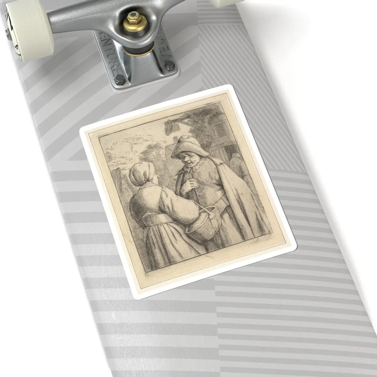 SKU:TSS-STICK-DRNVN-6X6-17 Sizes:6" × 6" Types:White