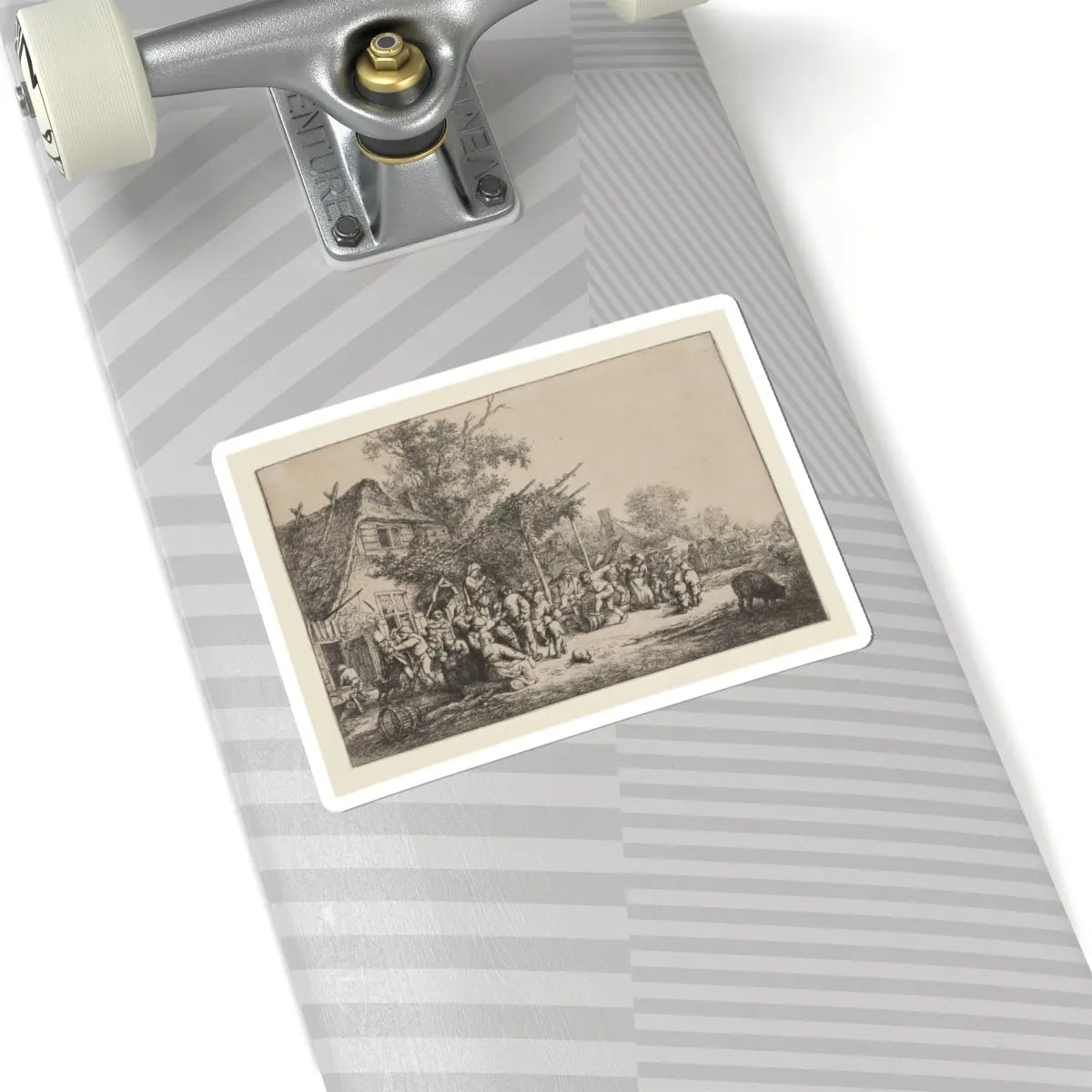 SKU:TSS-STICK-DRNVN-6X6-19 Sizes:6" × 6" Types:White