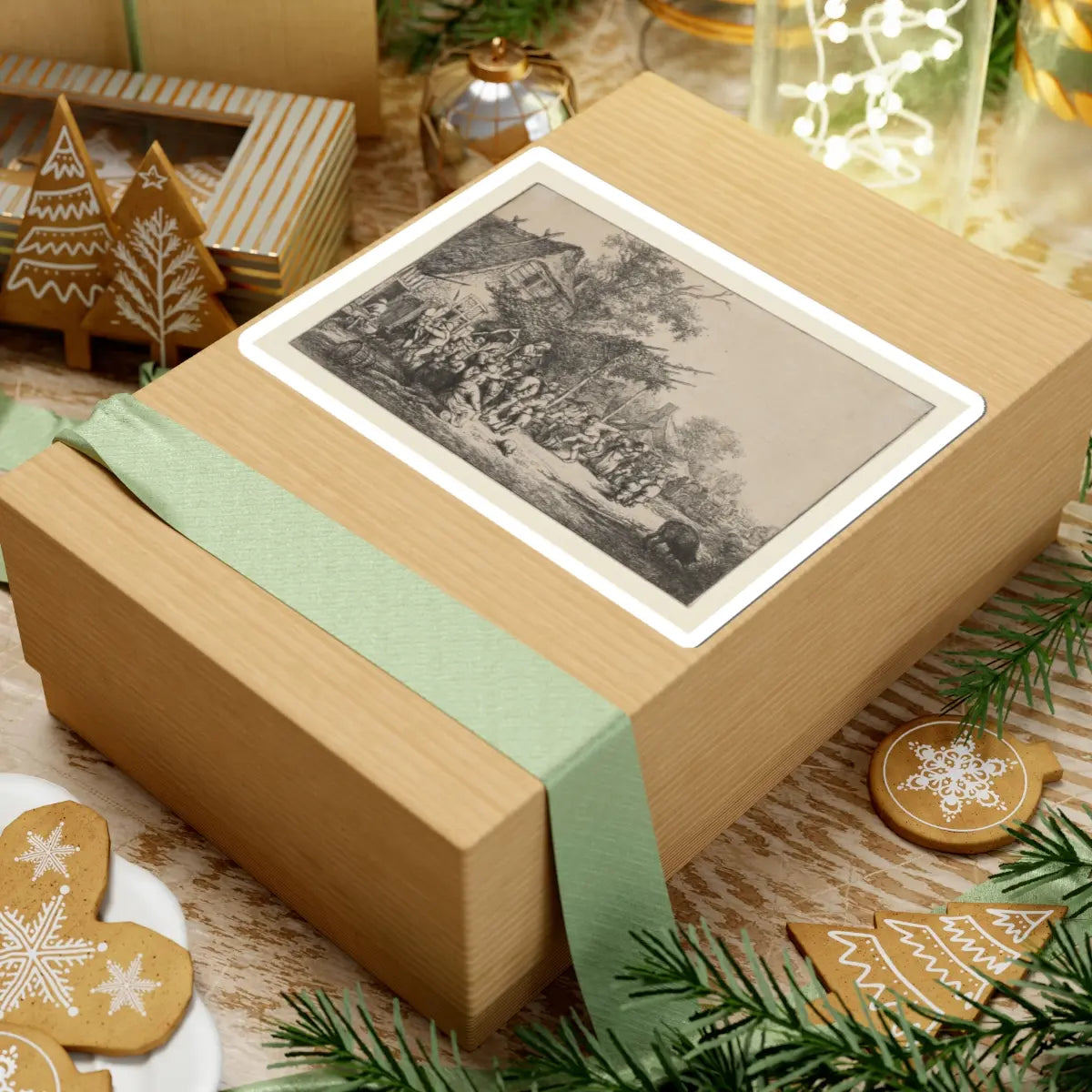 SKU:TSS-STICK-DRNVN-6X6-19 Sizes:6" × 6" Types:White