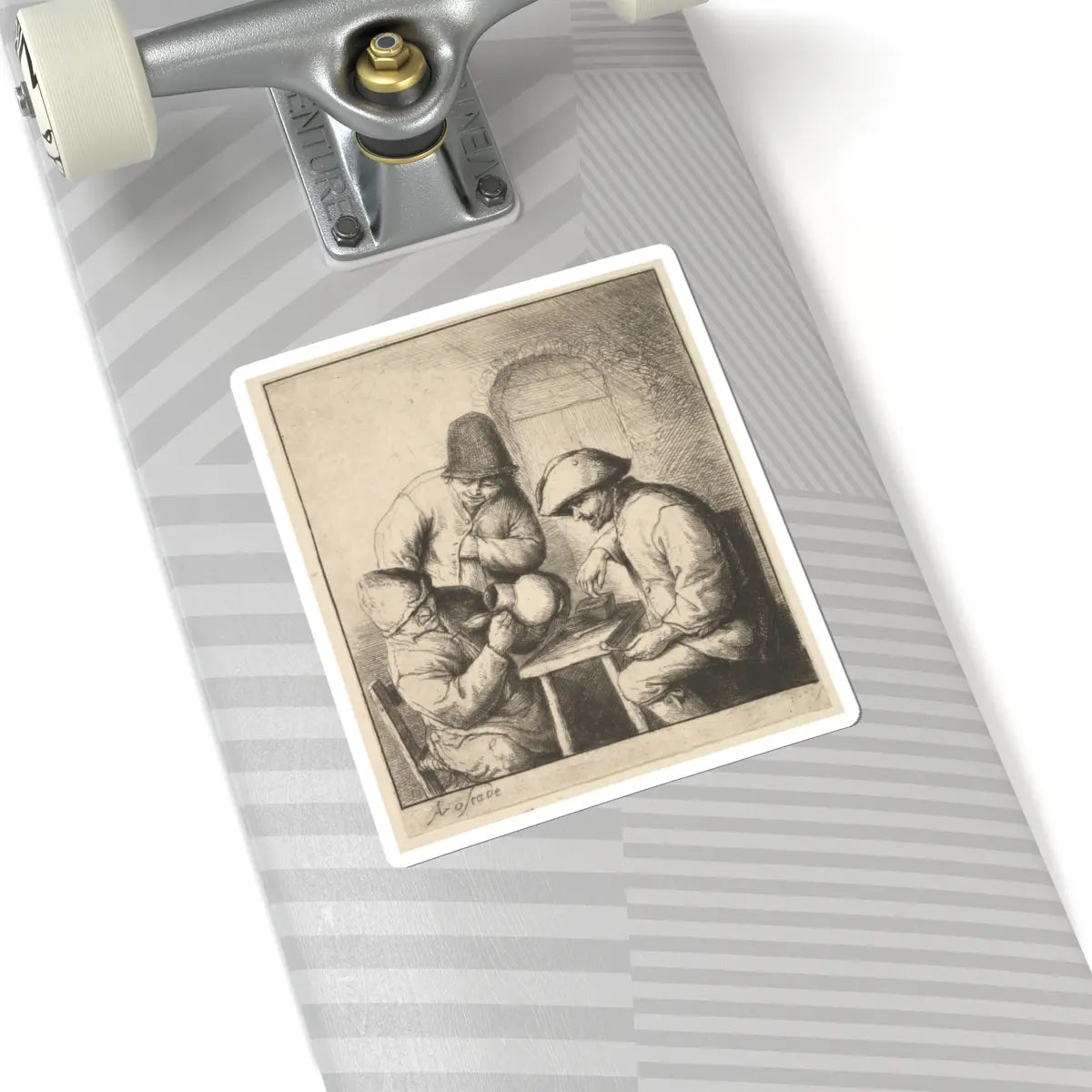 SKU:TSS-STICK-DRNVN-6X6-20 Sizes:6" × 6" Types:White